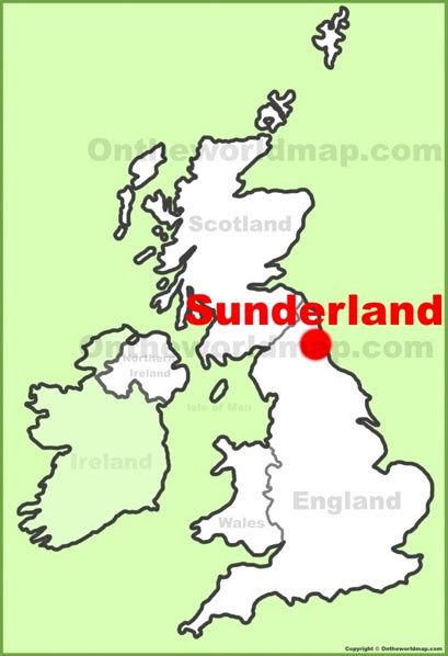 sunderland england|sutherland uk map.